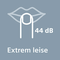nur 44 dB: Dank einer speziellen Schallisolierung und einer neuartigen Pumpe sind Siemens Geschirrspüler extrem leise. Sie eignen sich ideal für den Betrieb in offenen Küchen und können sowohl tagsüber als auch nachts genutzt werden.