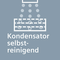Nie wieder Kondensator reinigen und dauerhaft niedriger Energieverbrauch dank Selbstreinigungs-Automatik.