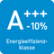 Die Energieeffizienzklasse wird aus genormten Jahresverbrauchsrichtwerten ermittelt. Mit A+++-10% verbraucht dieses Gerät 10 % weniger als ein vergleichbares Produkt mit der EEK A+++.